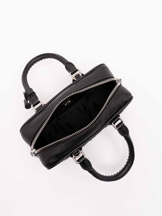 26FW 미우미우 아르카디 로고 토트백 5BB1422ZSQVOB1F0002 BLACK - MIU MIU