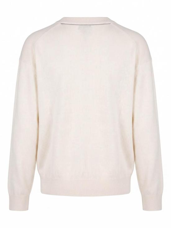 26FW 브루넬로 쿠치넬리 탑 M12244412C2832 WHITE - BRUNELLO CUCINELLI