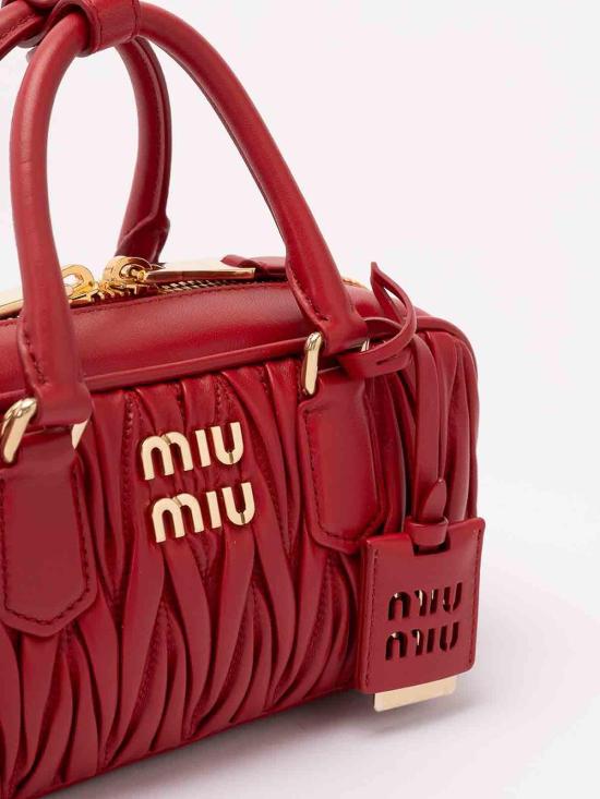 26FW 미우미우 아르카디 로고 토트백 5BB142AN88VOONF0011 RED - MIU MIU