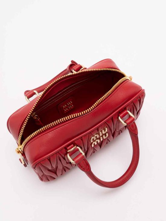 26FW 미우미우 아르카디 로고 토트백 5BB142AN88VOONF0011 RED - MIU MIU