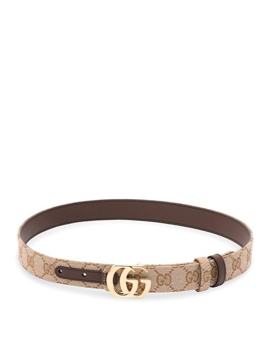 26FW 구찌 리버시블 컷 GG 마몬트 벨트 A006M2FAF7J9651 BROWN