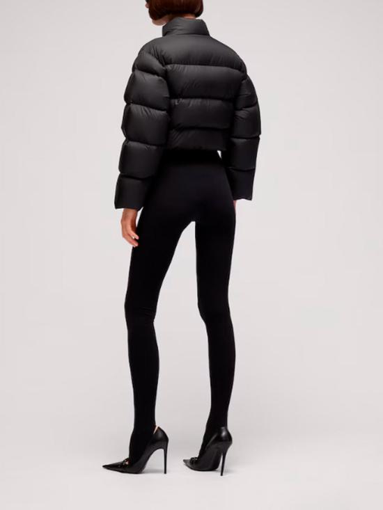 26FW 구찌 하이넥 크롭 패딩 재킷 A00917ZAVMJ1000 BLACK - GUCCI