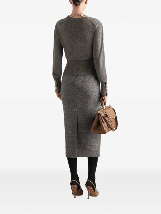 26FW 돌체앤가바나 미디 스커트 F620KTFMBASS8030 GREY - DOLCE & GABBANA
