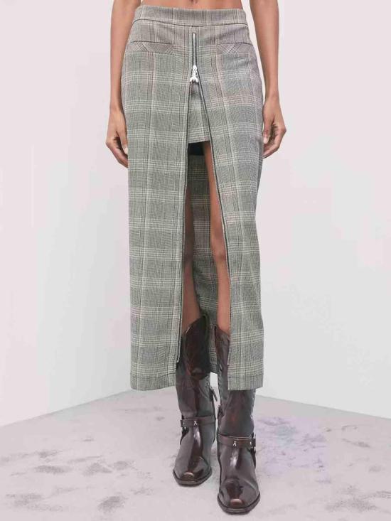 26FW 파트리지아페페 미디 스커트 8G0050C8003F603 BROWN - PATRIZIA PEPE