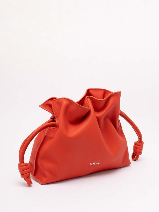 26FW 로에베 나파 카프스킨 미니 플라멘코 클러치 A411FC2XA65557 ORANGE - LOEWE