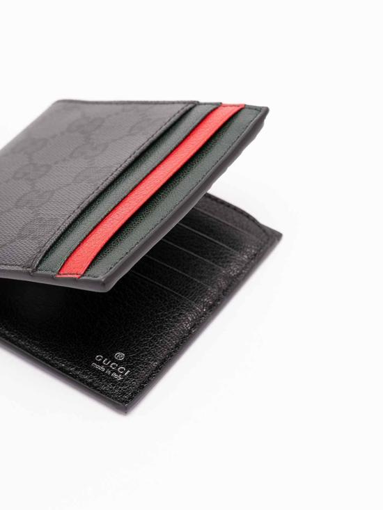 26FW 구찌 GG 캔버스 웹 카드 슬롯 반지갑 GG 캔버스 웹 카드 슬롯 반지갑 A00716FAGI81081 - GUCCI