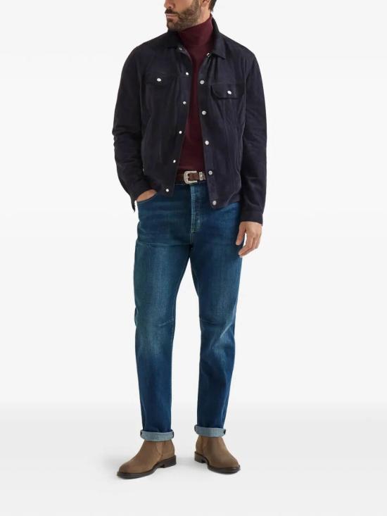 26FW 브루넬로 쿠치넬리 스트레이트 팬츠 M283PX1290C1468 DARK WASH - BRUNELLO CUCINELLI