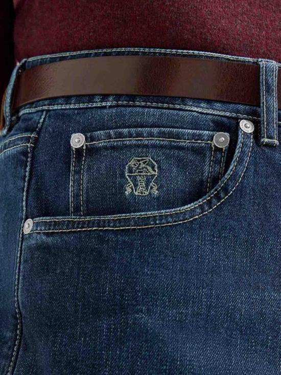 26FW 브루넬로 쿠치넬리 스트레이트 팬츠 M283PX1290C1468 DARK WASH - BRUNELLO CUCINELLI
