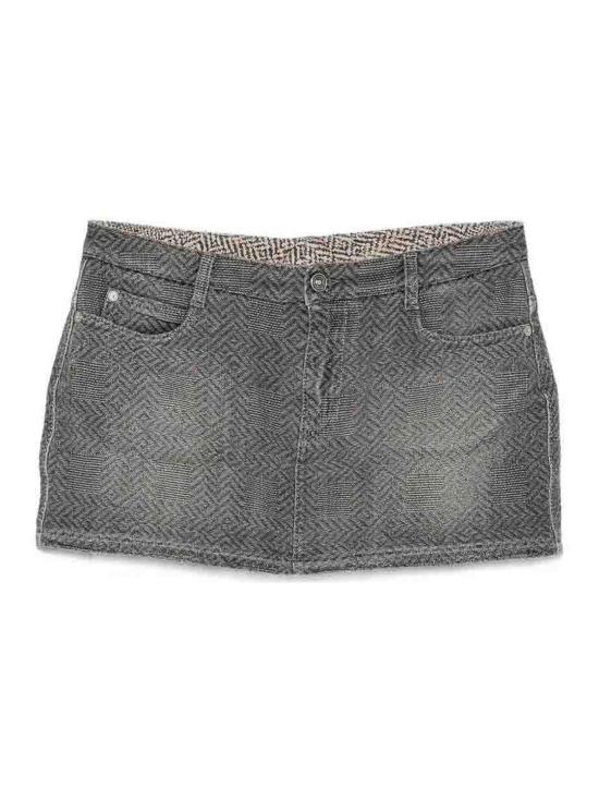26FW 에르마노 설비노 미디 스커트 D497O302XQA90303 BLACK