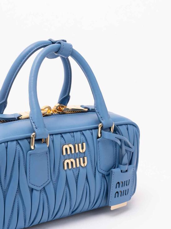 26FW 미우미우 아르카디 로고 토트백 5BB142AN88VOONF0V98 GOLD - MIU MIU
