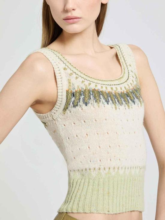 26FW 에르마노 설비노 민소매 티셔츠 D495L301RCTZSVD4918 WHITE - ERMANNO SCERVINO