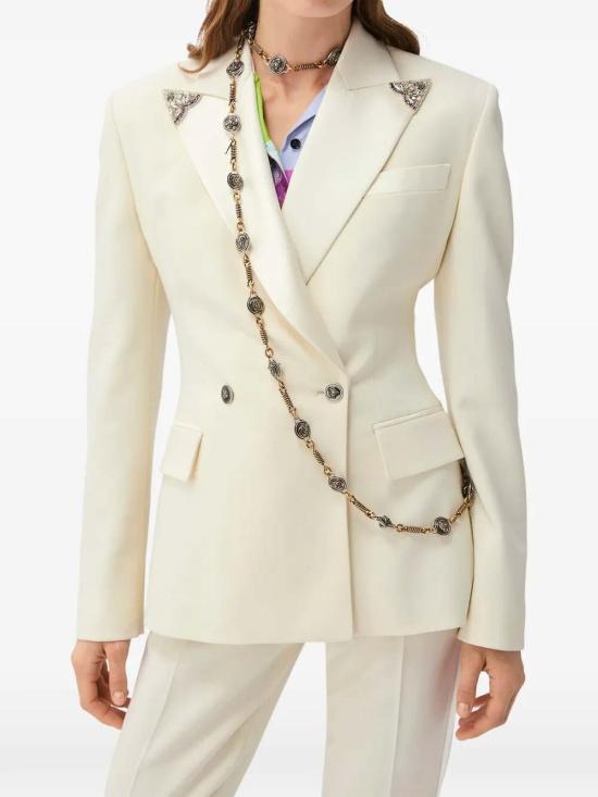 26FW 베르사체 수트 자켓 10269221A183051W740 WHITE - VERSACE