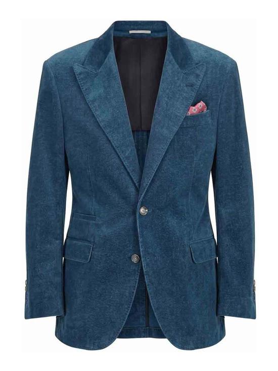 26FW 브루넬로 쿠치넬리 수트 자켓 MV4518BFC5C014 DENIM