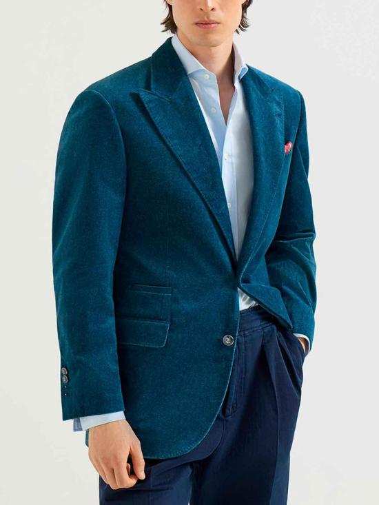26FW 브루넬로 쿠치넬리 수트 자켓 MV4518BFC5C014 DENIM - BRUNELLO CUCINELLI