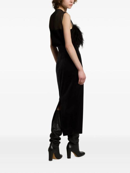 26FW 알베르타 페레티 미디 스커트 010551410555 BLACK - ALBERTA FERRETTI