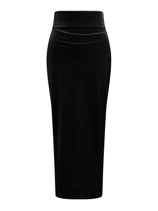 26FW 알베르타 페레티 미디 스커트 010551410555 BLACK