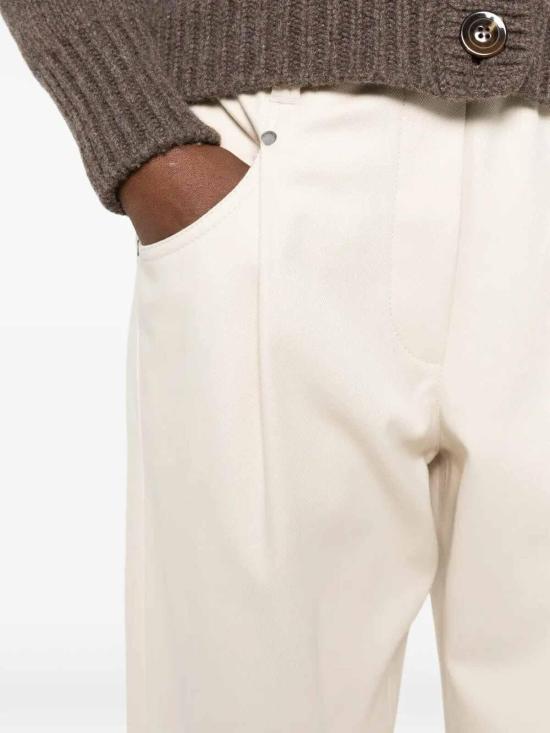 26FW 브루넬로 쿠치넬리 팬츠 MA126P8417C9815 WHITE - BRUNELLO CUCINELLI