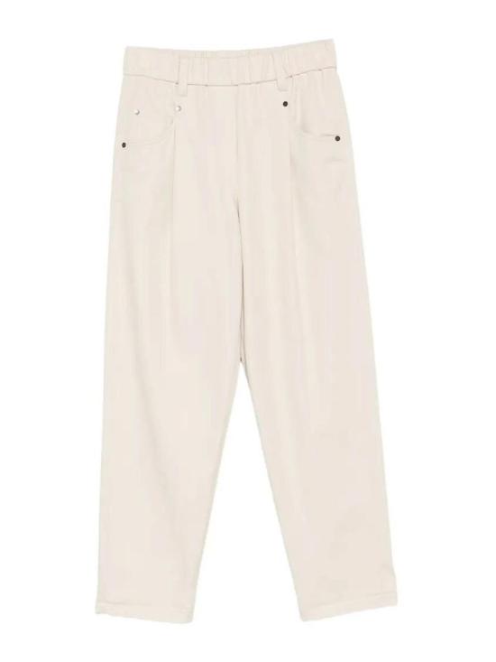 26FW 브루넬로 쿠치넬리 팬츠 MA126P8417C9815 WHITE