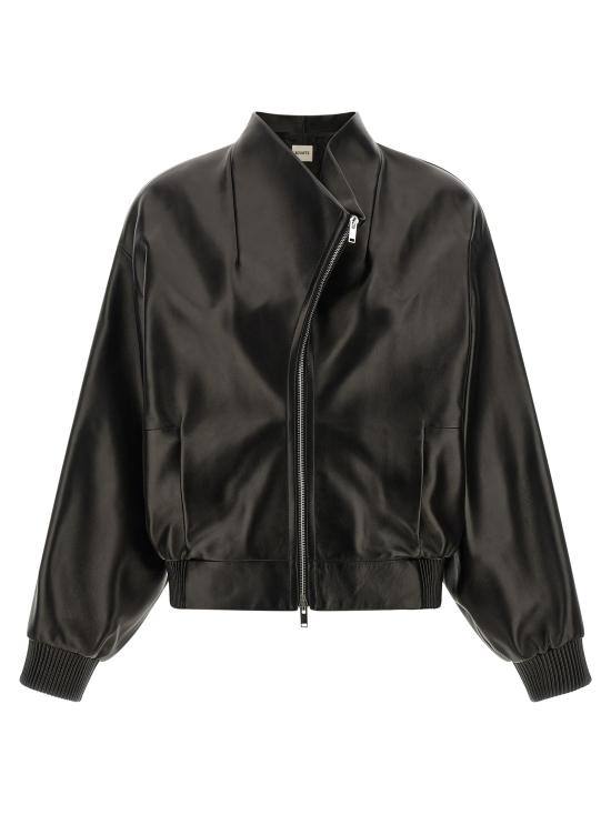 26FW 케이트 가죽 자켓 62521012200 Black