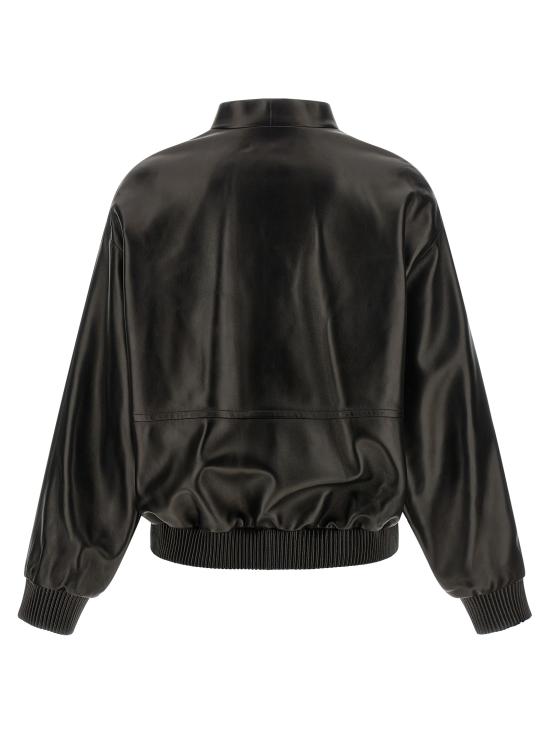 26FW 케이트 가죽 자켓 62521012200 Black - KHAITE