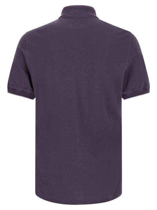26FW 브루넬로 쿠치넬리 피케 폴로 셔츠 ME8548788CBW25 Purple - BRUNELLO CUCINELLI