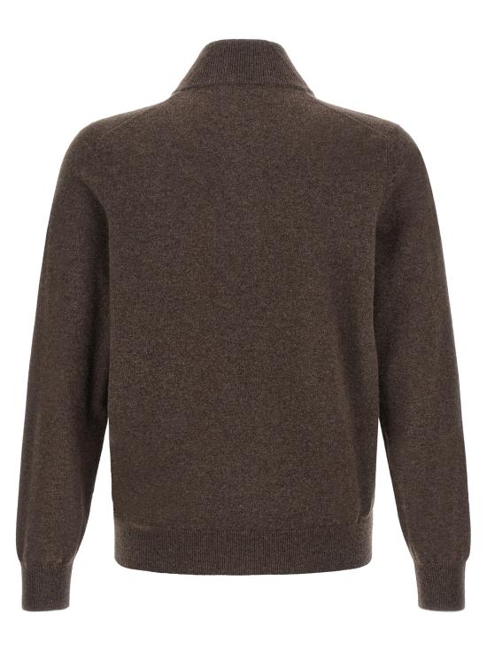26FW 브루넬로 쿠치넬리 캐시미어 집업 니트 M2200124CU766 Brown - BRUNELLO CUCINELLI