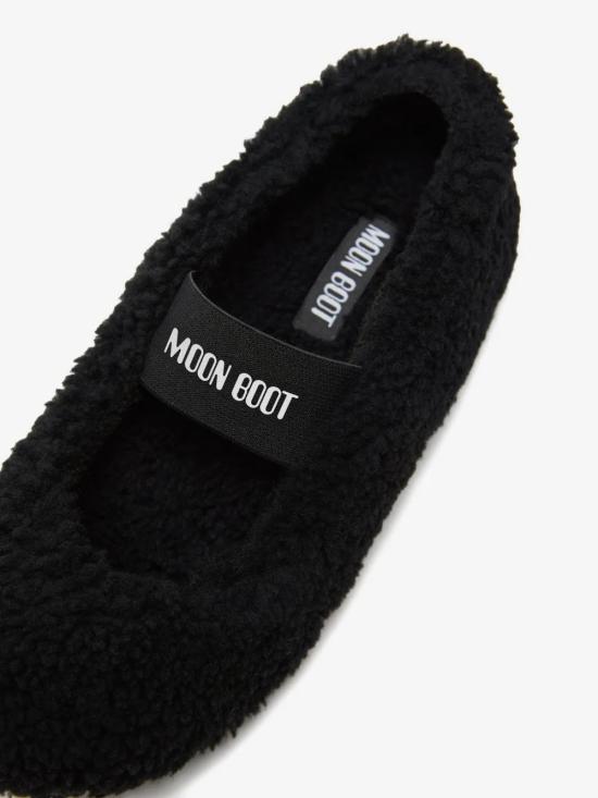 26FW 문부츠 시어링 퍼 발레리나 플랫슈즈 80D2400010 N001 BLACK - MOON BOOT