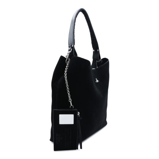 26FW 비비안웨스트우드 아카이브 오르브 레더 토트백 4601000IW L00AW N401 BLACK - VIVIENNE WESTWOOD