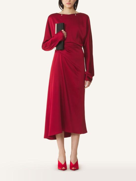 26FW 랑방 원피스 RWDR00786390H26300 Bordeaux - LANVIN