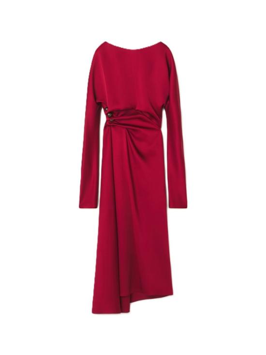 26FW 랑방 원피스 RWDR00786390H26300 Bordeaux