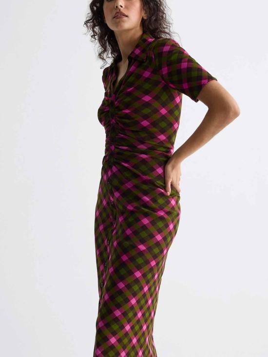 26FW 다이앤 본 퍼스텐버그 미디 스커트 D878EHLHASMESHHLHAS BLACK - DIANE VON FURSTENBERG