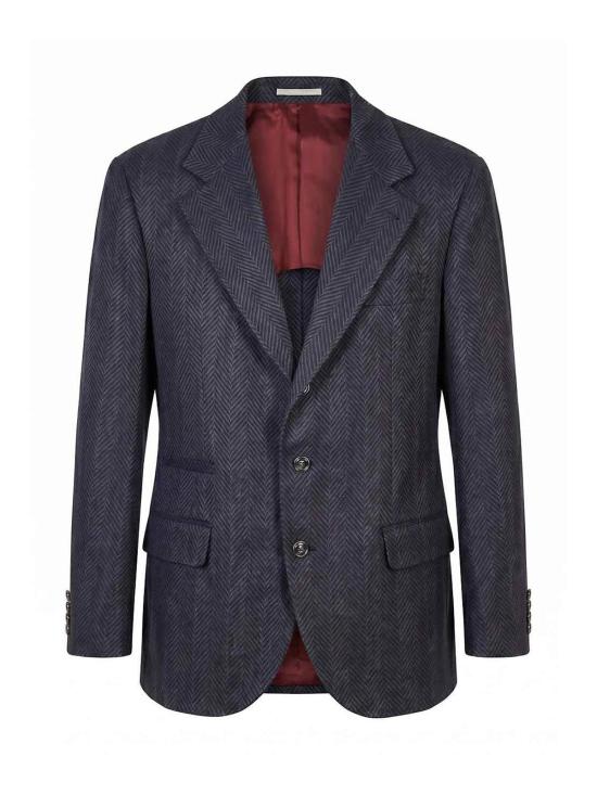 26FW 브루넬로 쿠치넬리 수트 자켓 MV4397BTD5C010 DARK BLUE