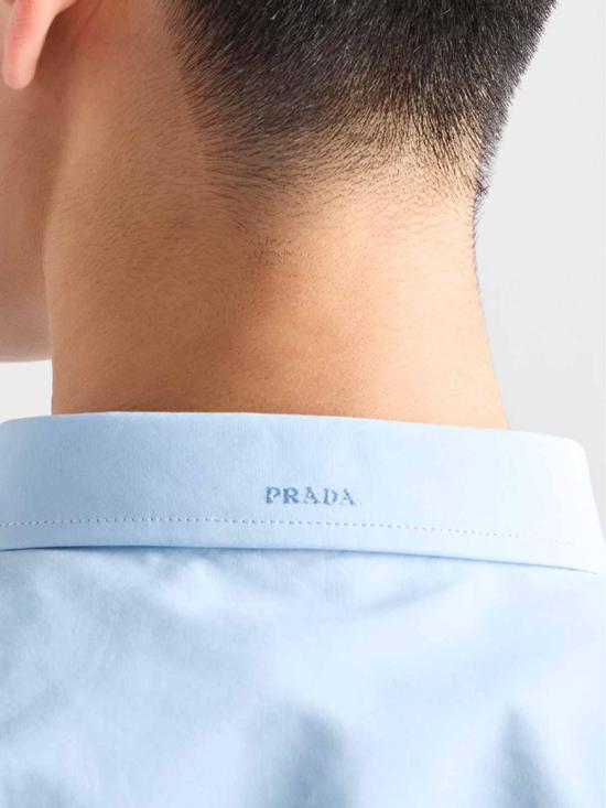 26FW 프라다 코튼 캐주얼 셔츠 P482JR126LSOOOF0012 LIGHT BLUE - PRADA