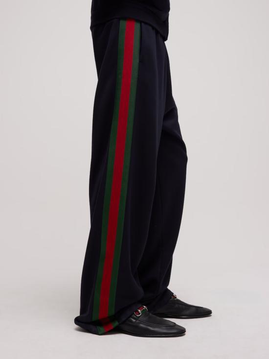 26FW 구찌 웹 스트라이프 실크 코튼 스포츠웨어 866170 XJH0N4816 NAVY - GUCCI