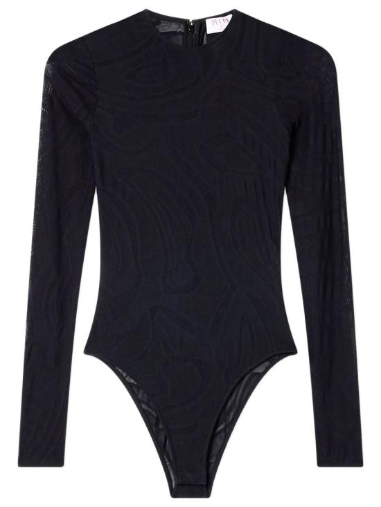 26FW 푸찌 바디수트 티셔츠 6UJM80 6U715 999 NERO