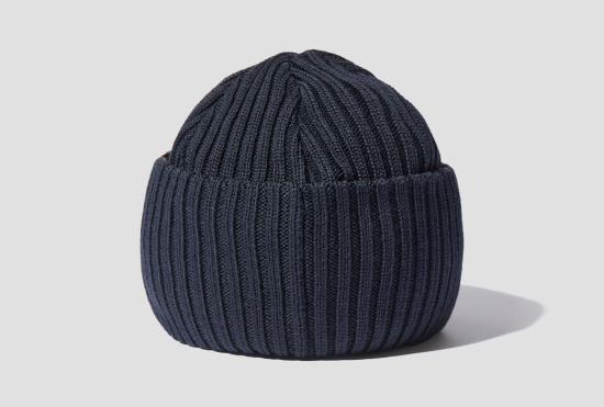 26FW 꼼데가르송 비니 바토너 - 울 워스티드 립 표백 처리 HR-N005-W26 네이비 - COMME DES GARCONS