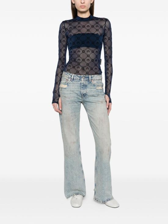 26FW 마린세르 긴팔 티셔츠 WTO388A CJER0005BL94 BLU - MARINE SERRE
