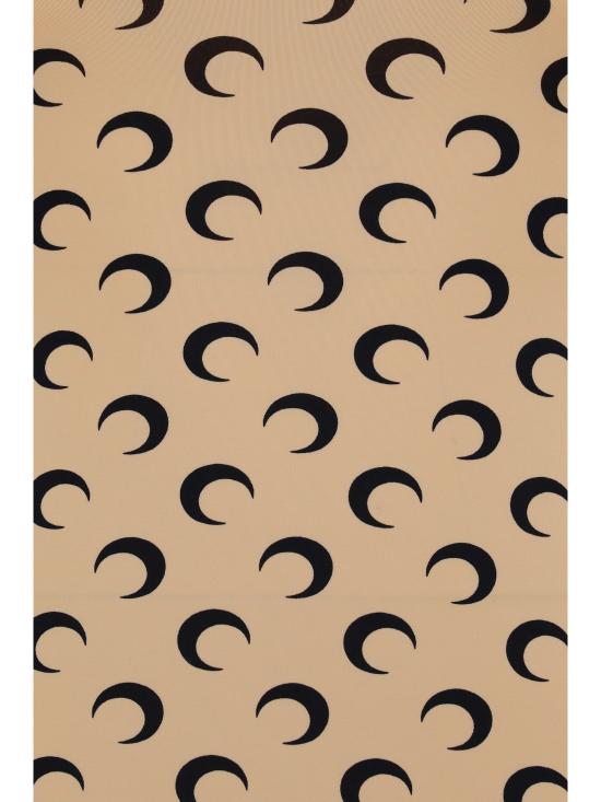 26FW 마린세르 문 프린티드 저지 세컨드 스킨 하이넥 탑 WTS005ACJER0001 TA10 BEIGE - MARINE SERRE