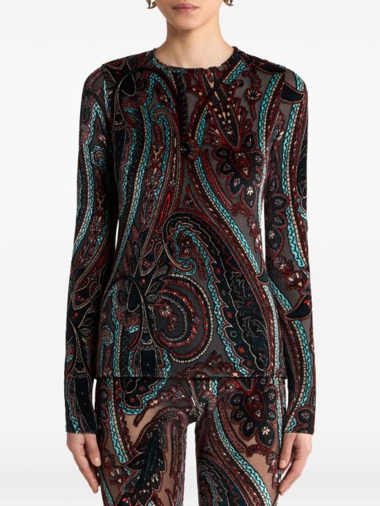 26FW 에트로 긴팔 티셔츠 WRJB0039 99JJD1AS9830 - ETRO