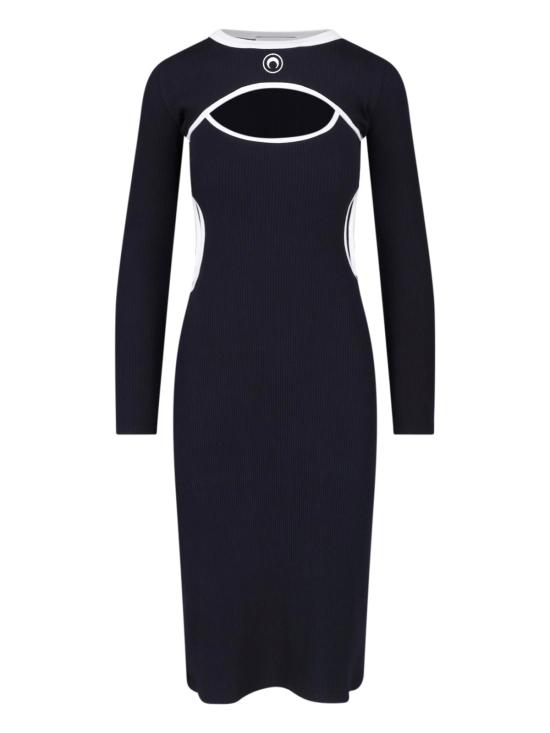26FW 마린세르 미디 원피스 WDR511ACJER0125 BK99 NERO