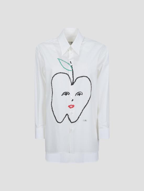 26FW MM6 메종마르지엘라 셔츠 S52DT0073M35256 101 OFF WHITE