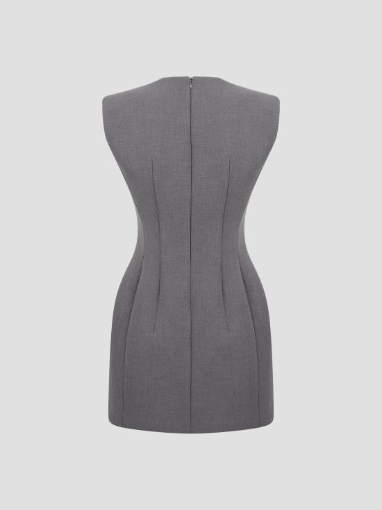 26FW 더프랭키샵 원피스 MNFS22759239 TP MLNG TAUPE MELANGE - THE FRANKIE SHOP