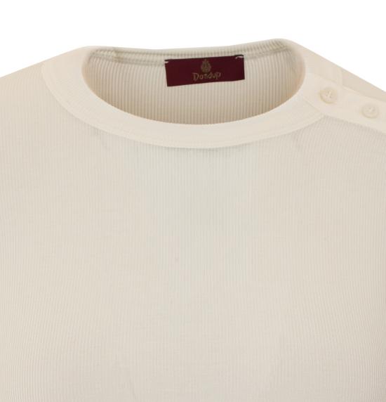26FW 돈답 긴팔 티셔츠 DS126 JS0336D XXX000 WHITE - DONDUP
