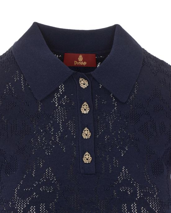 26FW 돈답 폴로 티셔츠 DT497 M01068D 002890 BLUE - DONDUP