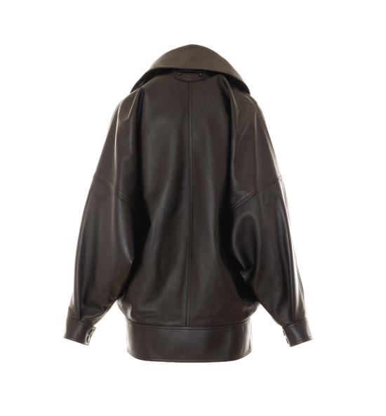 26FW 발렌시아가 하이 칼라 보머 A009F0 TVS051000 BLACK - BALENCIAGA
