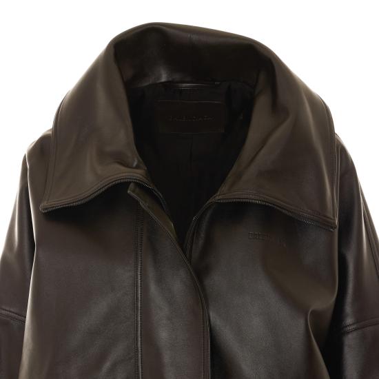 26FW 발렌시아가 하이 칼라 보머 A009F0 TVS051000 BLACK - BALENCIAGA
