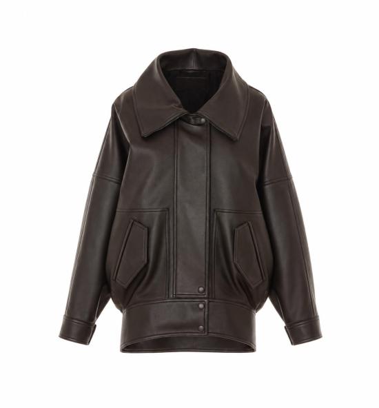 26FW 발렌시아가 하이 칼라 보머 A009F0 TVS051000 BLACK