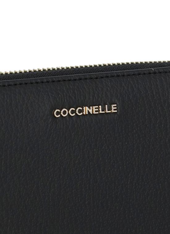 26FW 코치넬리 지갑 E2MW5113201 METALLIC SOFT001 BLACK - COCCINELLE