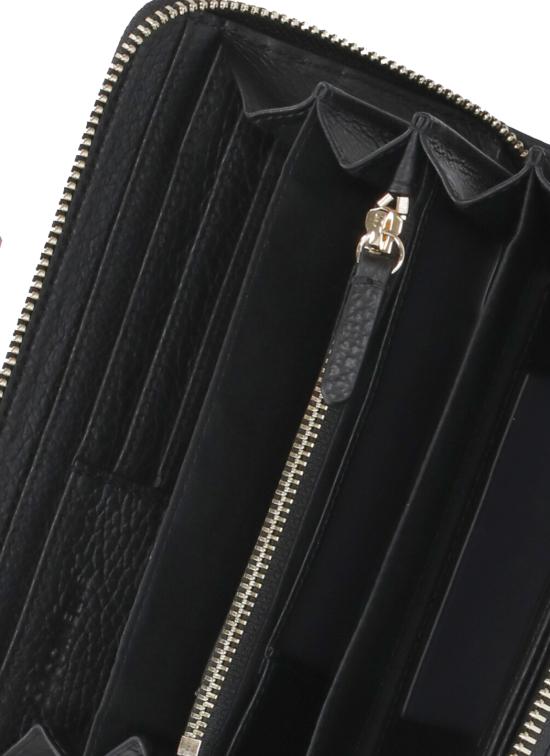 26FW 코치넬리 지갑 E2MW5113201 METALLIC SOFT001 BLACK - COCCINELLE