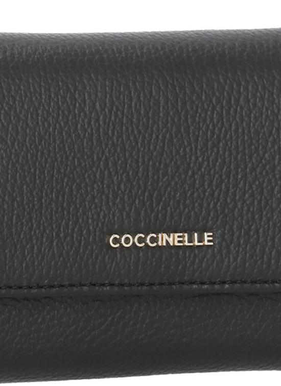 26FW 코치넬리 지갑 E2MW5116601 METALLIC SOFT001 BLACK - COCCINELLE